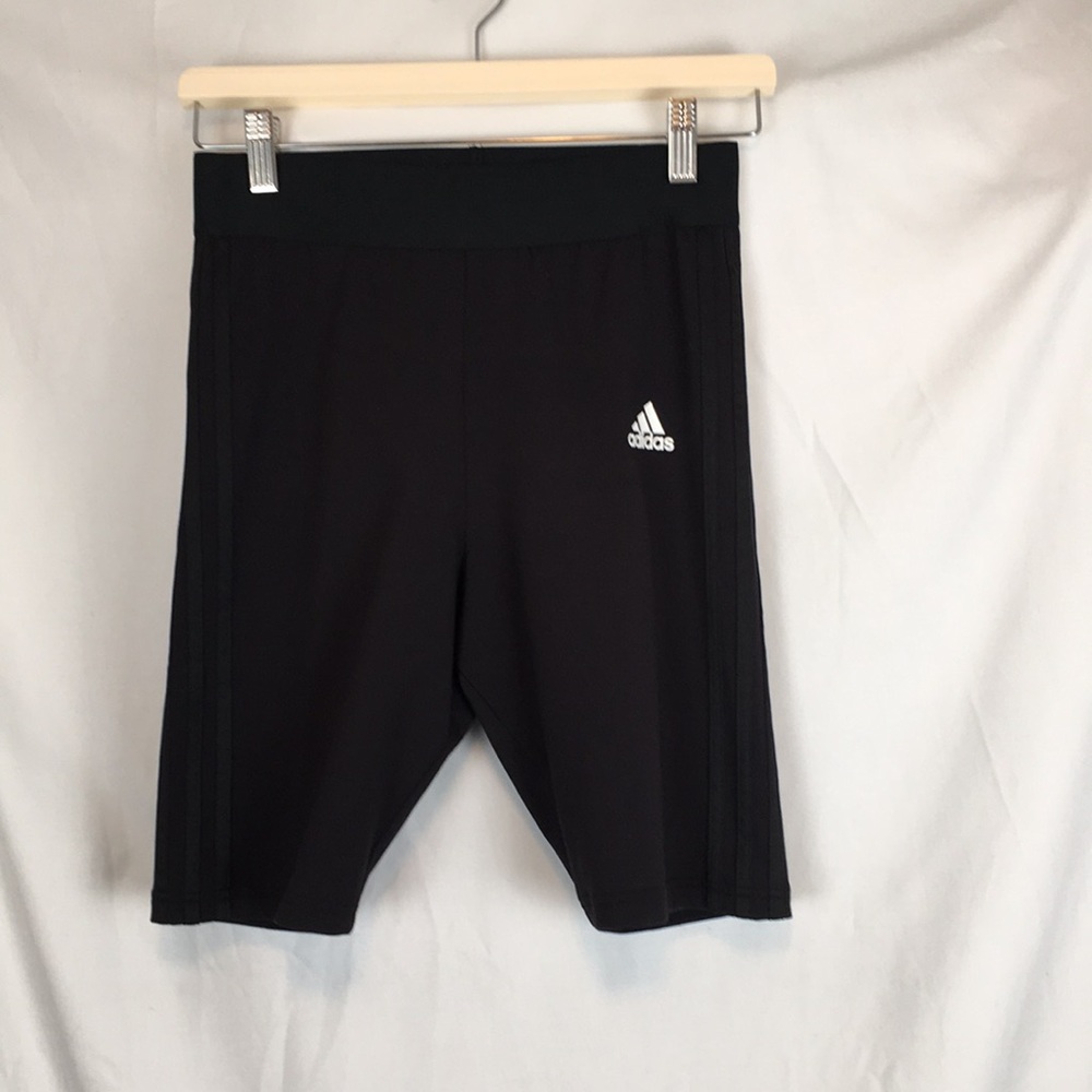 Womens Adidas Must Haves 3 Stripes Black Short Tights Multi-Sport Size Small NWT